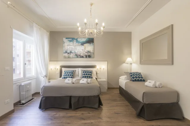 غرفة ثلاثية بشرفة، Trastevere Gallery Suites 3/6