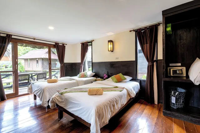 بنغل ديلوكس بسريرين منفصلين، Mook Lanta Boutique Resort Spa 1/4