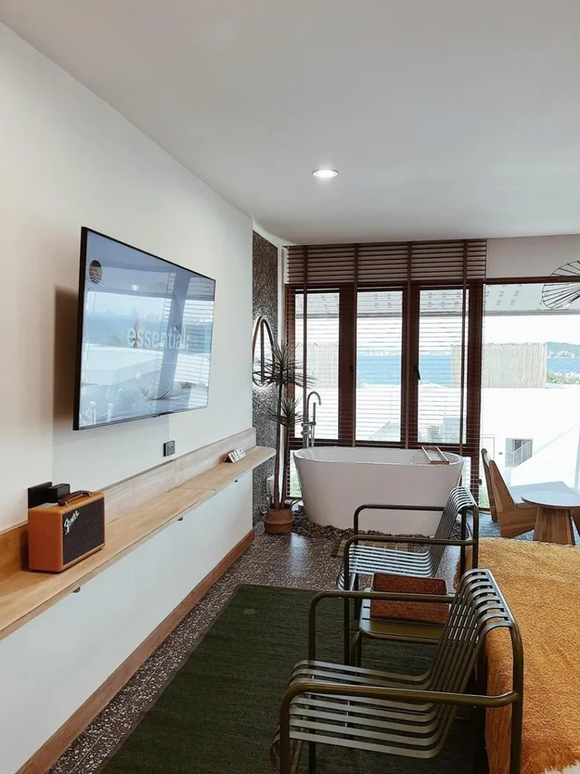 غرفة بسرير مزدوج بإطلالة على البحر، Rimtalay Resort Koh Larn 3/6