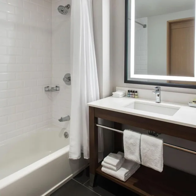 غرفة بسرير كينج بحوض استحمام لذوي الإعاقة، Four Points by Sheraton Albany 9/10