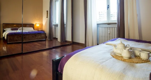 شقة بسريرين كوين بغرفتي نوم، Altido Warm Family Flat Apartment Milan 4/10