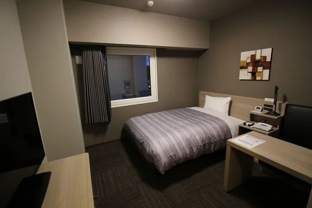 Room, Single, Double Bed, Route-Inn Tokyo Kamata 1/2