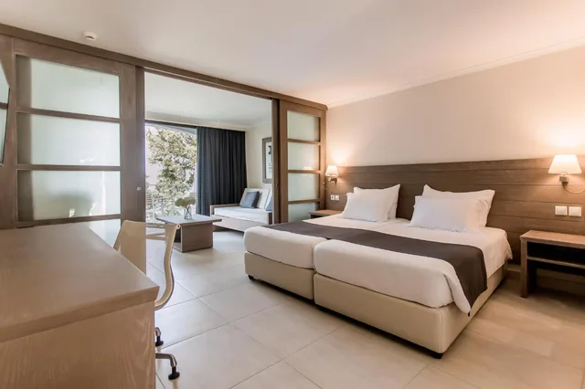 بنغل سوبيريور بسريرين منفصلين بإطلالة على البحر مع أريكة، Corfu Holiday Palace 1/2