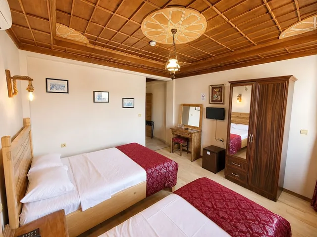 غرفة سوبيريور بسرير مزدوج وسرير فردي بإطلالة على المدينة، Saruhan Hotel 1/10