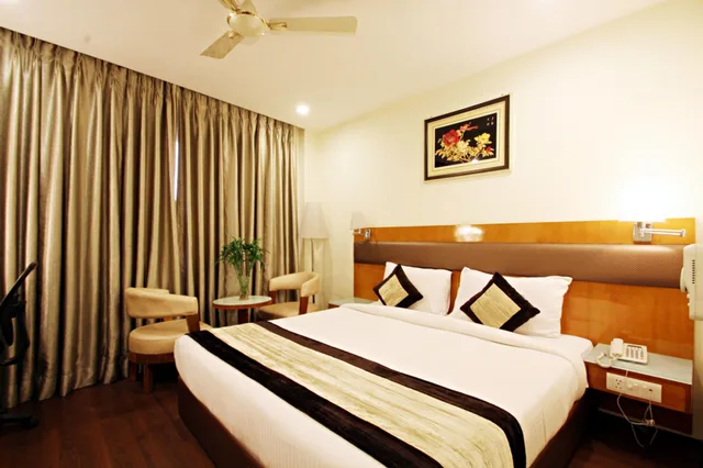 غرفة ديلوكس بسريرين منفصلين، Hotel Ramhan Palace Mahipalpur 7/10