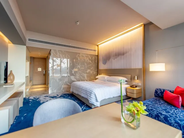 غرفة بسرير كينج بإطلالة على النهر، Le Meridien Hangzhou Binjiang 3/7