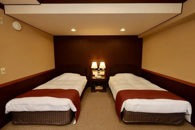 Japanese Western, Twin Beds, 2 Futon Beds, Mountain View, Outdoor Bath, East Wing, Fuji Lake Hotel 3/7