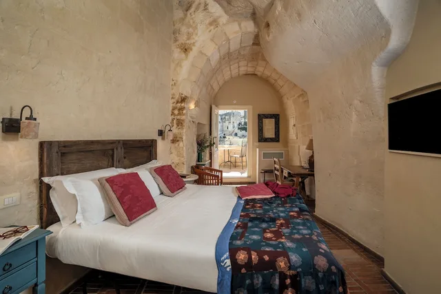 غرفة تقليدية بسرير مزدوج بإطلالة على المدينة، Locanda San Martino Thermae 5/10