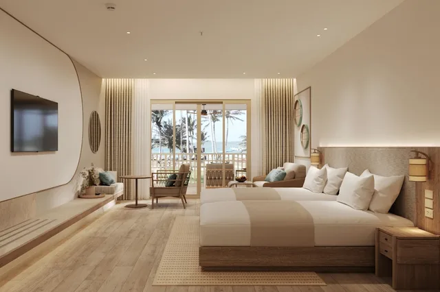 Room, King Bed, Sea View, Large, Deluxe Building، Kc Grande Resort and Spa 5/10