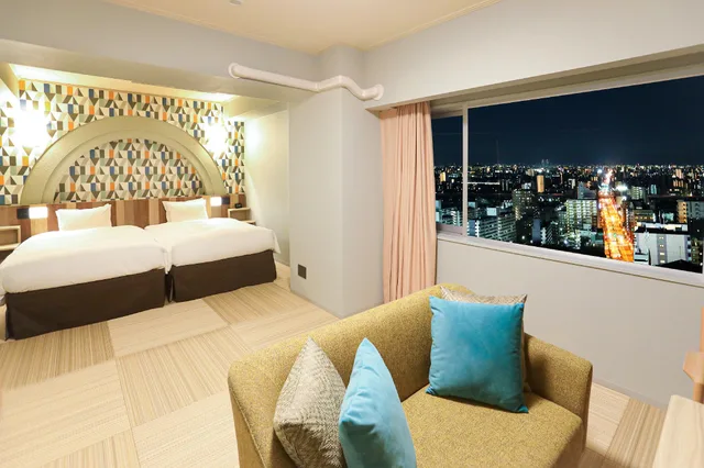 2 Bedrooms, Semi Room, Deluxe, Family, 2 Semi Double Beds، Hiyori Hotel Osaka Suminoekoen Ekimae 2/2