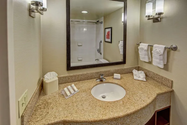 غرفة بريميوم بسرير كوين، Hilton Garden Inn Houston Bush Intercontinental Airport 3/3