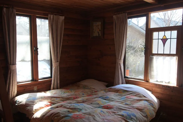 Cottage, Twin Beds, 2 Murphy Beds, Kitchenette، Pension And Log Cottage Hoshinoko 1/3