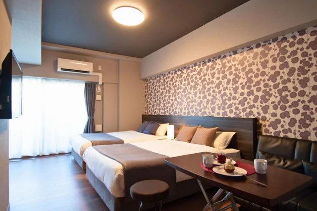 Deluxe, 2 Double Beds, Sofa, Bon Condominium Namba Ebisu 6/10
