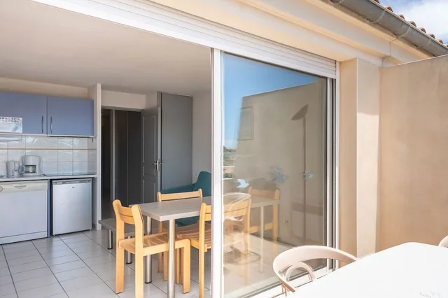 شقة بسرير بطابقين بغرفة نوم واحدة مع أريكة، Residence Residhotel Le Mayflower 4/4
