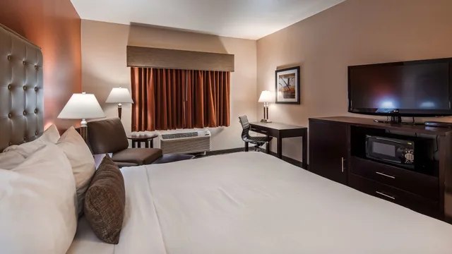 غرفة قياسية بسرير كينج يُسمح فيها بالحيوانات الأليفة، Best Western Northwest Lodge 3/10