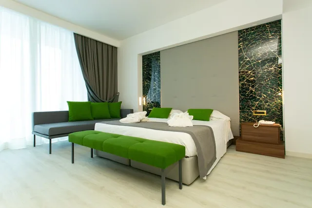 غرفة بسرير مزدوج أو سريرين منفصلين بإطلالة، Hotel Terme Venezia 4/8