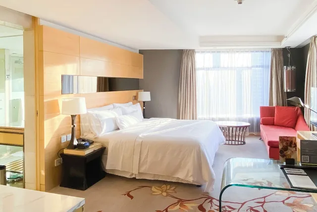 غرفة بسرير كينج بإطلالة على المدينة، The Westin Bund Center, Shanghai 3/12