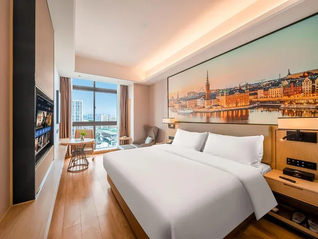 غرفة بزنس بسريرين منفصلين، Vienna International Hotel(Chongqing Airport Shop) 2/10