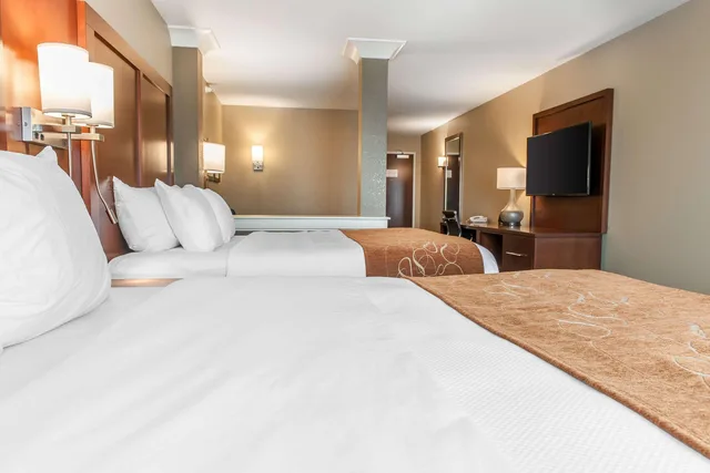 غرفة بسريرين كوين، Comfort Suites Rensselaer Near Fair Oaks 3/6
