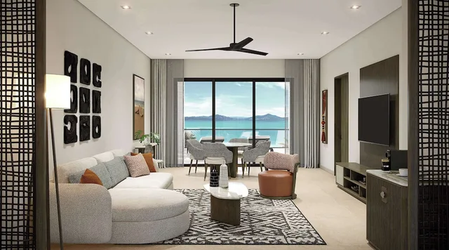 1 Bedroom, Azure, Club, Suite, King Bed, Ocean View، Zemi Miches Punta Cana All-Inclusive Resort, Curio by Hilton 4/5