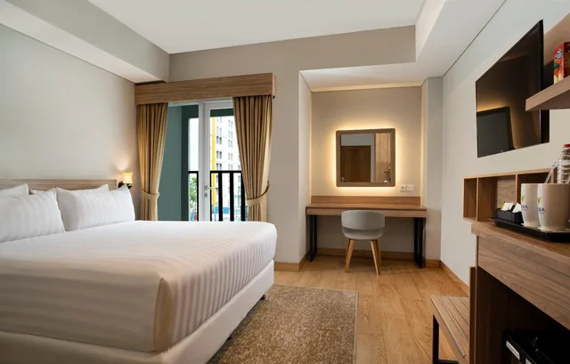 غرفة ديلوكس بسرير كوين، Vega Hotel Gading Serpong 1/1