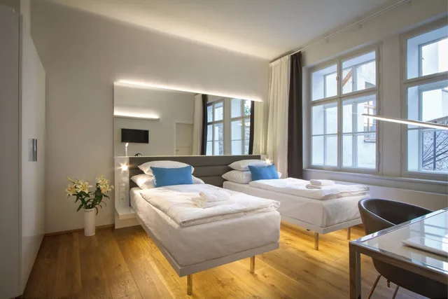 غرفة بسرير مزدوج أو سريرين منفصلين، Hotel Bishops House 6/10