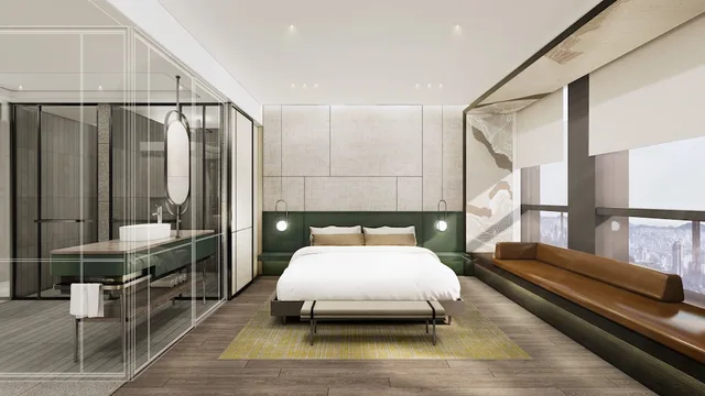 غرفة ديلوكس بسرير كينج، Pullman Ambassador Seoul Eastpole 2/3