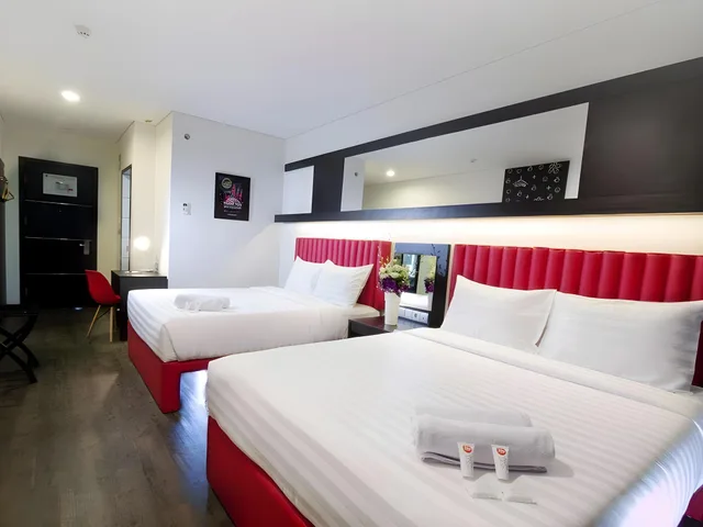 غرفة عائلية بسريرين مزدوجين، Kalya Hotel Bandung 1/2