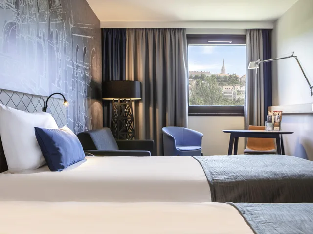 غرفة قياسية بسريرين منفصلين، Mercure Budapest Castle Hill 6/8