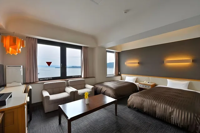 Junior Suite, Twin Beds, Panoramic, Sea View, 2 Sofa, Miyajima Coral 1/1