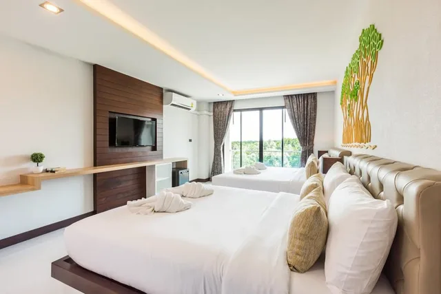 River, Deluxe, Family, 2 Double Beds, with View, Balcony, River Front Krabi Hotel 2/5
