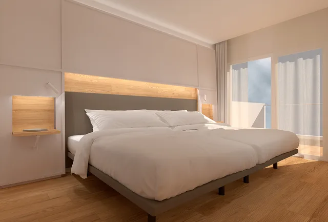 غرفة قياسية بسرير مزدوج، Mojacar Playa Aquapark Hotel 1/1