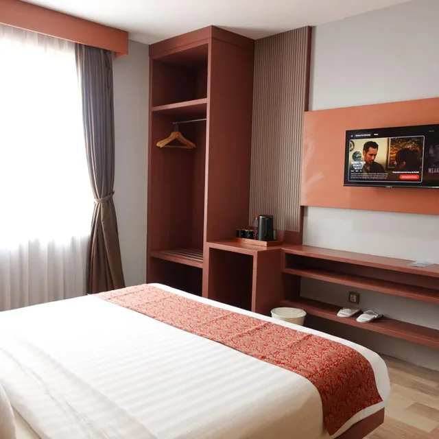 غرفة بسرير مزدوج أو سريرين منفصلين، Grand Kangen Hotel Urip Sumoharjo 4/10