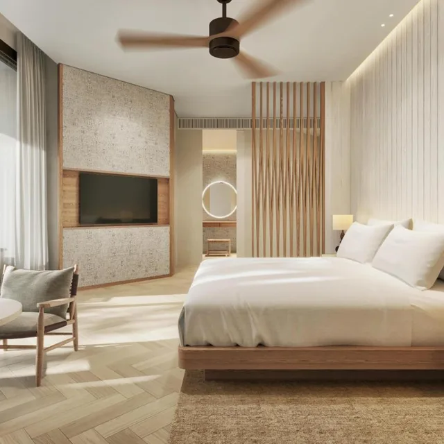 غرفة بسرير كينج بشرفة، Hilton Burau Bay Langkawi Resort 13/20