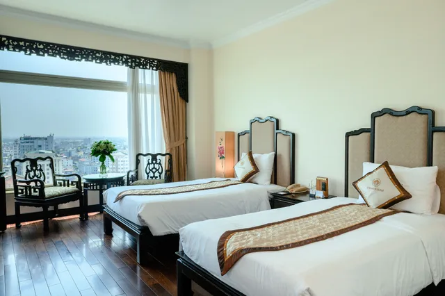 غرفة ديلوكس بسريرين منفصلين بإطلالة على المدينة، TTC Imperial Hotel 5/10