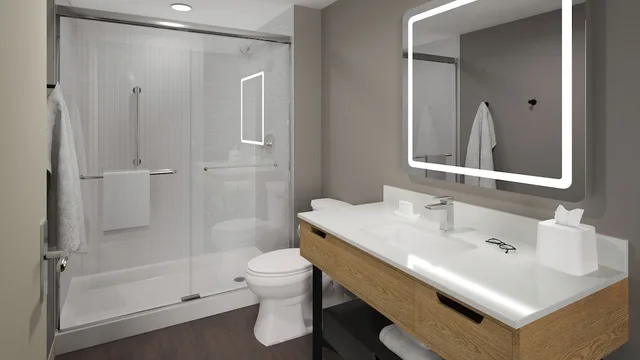 جناح استوديو بسرير كينج لذوي الإعاقة، LivSmart Studios by Hilton Salt Lake City West Valley City 2/3