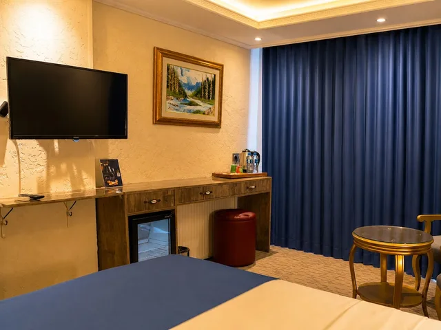 غرفة جونيور بسرير كينج بإطلالة على الحديقة بشرفة، Hotel Aslan Istanbul 3/4