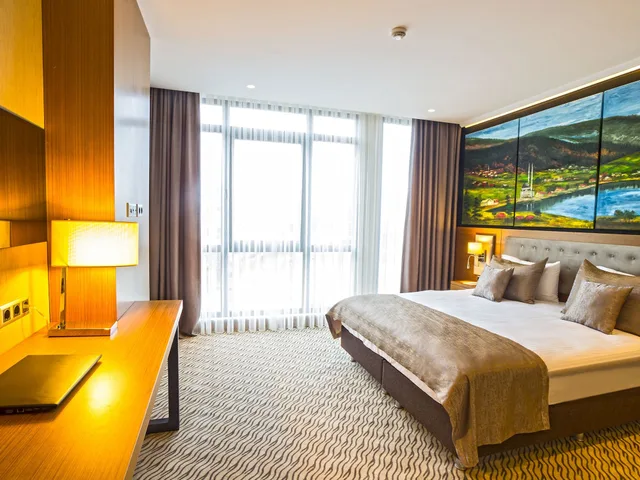 غرفة قياسية بسرير مزدوج أو سريرين منفصلين بإطلالة على البحر بغرفة نوم واحدة، Aselia Hotel Trabzon 1/6