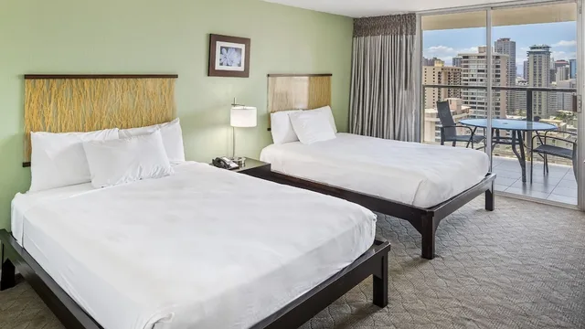 استوديو ديلوكس بسريرين كوين بإطلالة على المدينة، Skyline Island Colony Hotel 2/7