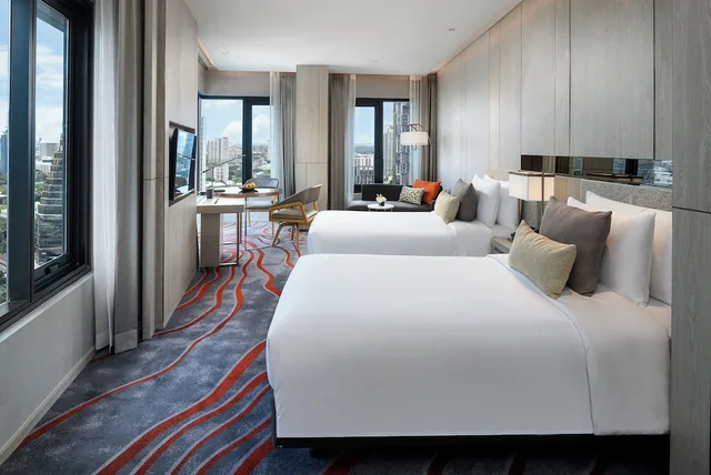 غرفة بريميير ركنية بسريرين منفصلين، Hotel Nikko Bangkok 1/3