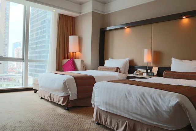 غرفة ديلوكس بسريرين منفصلين، Howard Johnson by Wyndham Huaihai Hotel Shanghai 3/3