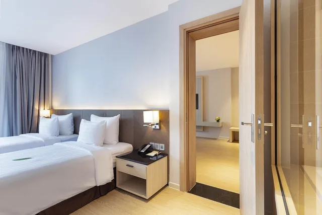 غرفة متصلة فاخرة عائلية بسرير كينج، DQua Hotel and Apartment 4/7