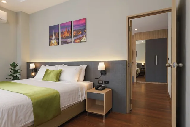 غرفة متصلة ديلوكس بسرير مزدوج، iCheck inn Residence Sukhumvit 2 5/9