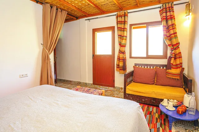 غرفة بانورامية بسرير مزدوج أو سريرين منفصلين بإطلالة على الجبل بغرفة نوم واحدة، RIAD ATLAS PRESTIGE 1/10