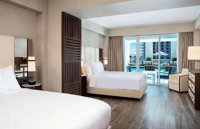 1 Bedroom, Suite, 2 Queen Beds, Pool Side, Sofa, Conrad Fort Lauderdale Beach 1/6