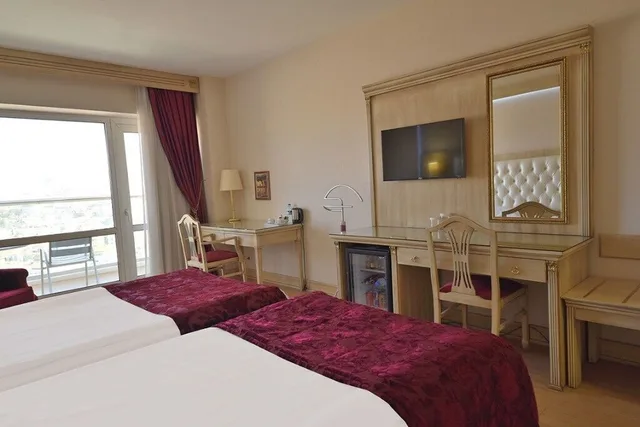 غرفة قياسية بسريرين منفصلين بإطلالة على المدينة، Ege Palas Business Hotel 1/4