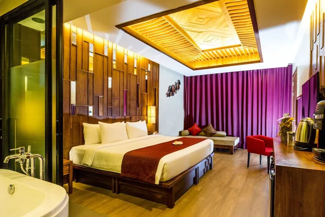 غرفة بريميوم بسرير كوين وسرير فردي بإطلالة على الجبل، Aonang Phu Pi Maan Resort And Spa 4/6