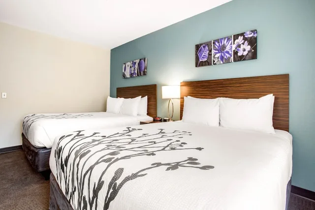 غرفة بسريرين كوين، Sleep Inn & Suites Monroe - Woodbury 3/5