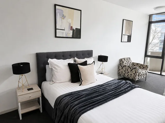 شقة ديلوكس بسرير كوين وسرير مزدوج بغرفتي نوم، Harbour Escape Apartments 9/10