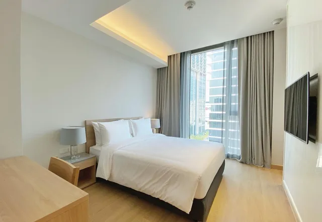 شقة ديلوكس بغرفتي نوم، Oakwood Suites Bangkok 2/9